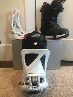Womens Burton Step On boots (size 7) and bindings