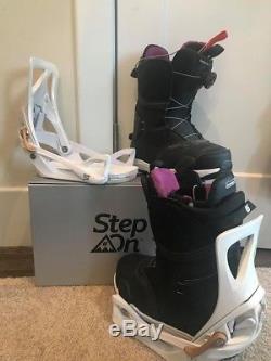 Womens Burton Step On boots (size 7) and bindings